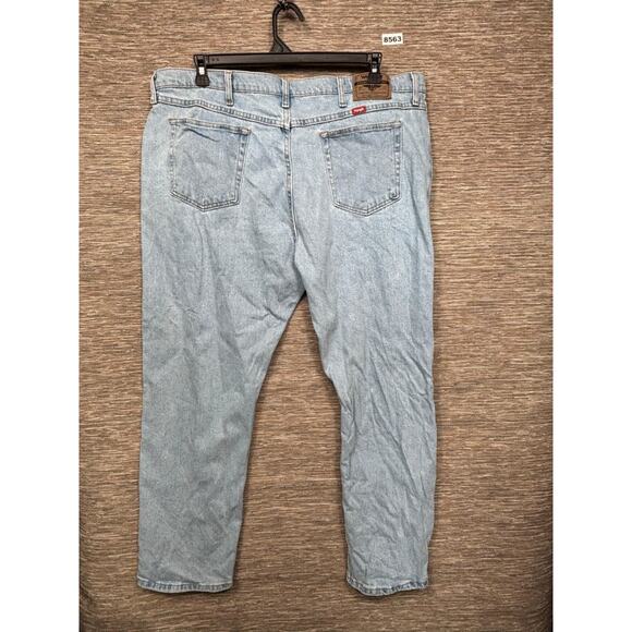 Wrangler 1096FXVBI Straight Jeans Mens Size 40x30 Light Blue Regular Fit Stretch - Picture 2 of 8